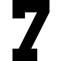 Number 7 Silhouette