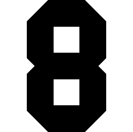 Number 8 Silhouette