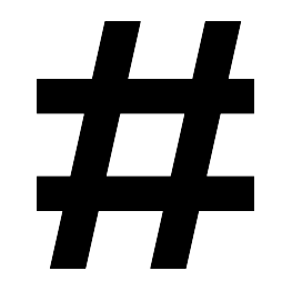 Number Sign Silhouette