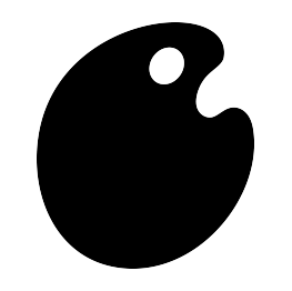 Paint Palette Silhouette