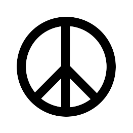 Peace Sign Silhouette