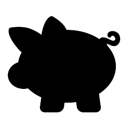 Piggy Bank Silhouette