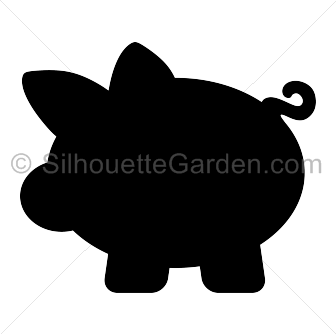 Piggy Bank Silhouette