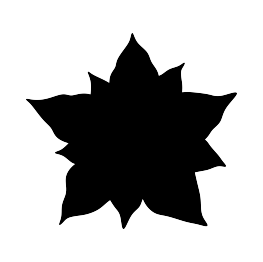 Poinsettia Silhouette