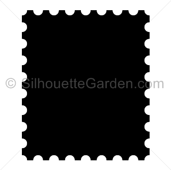 Postage Stamp Silhouette