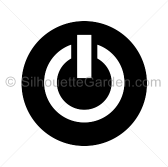 Power Button Silhouette