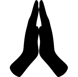 Praying Hands Silhouette