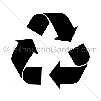 Recycle Symbol Silhouette