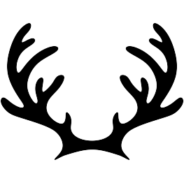 Reindeer Antlers Silhouette