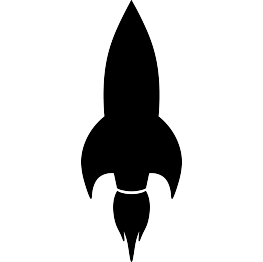 Rocket Ship Silhouette
