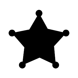 Sheriff Star Silhouette