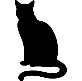 Sitting Cat Silhouette