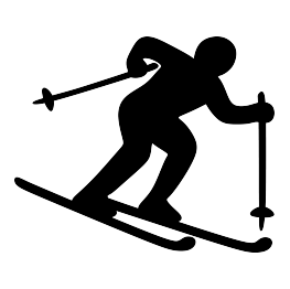 Skier Silhouette