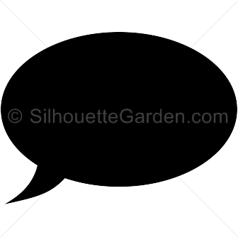 Speech Bubble Silhouette