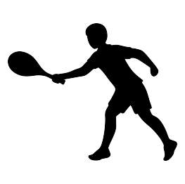 Tennis Player Silhouette